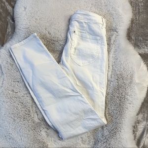 H&M White High Waisted Skinny Jeans